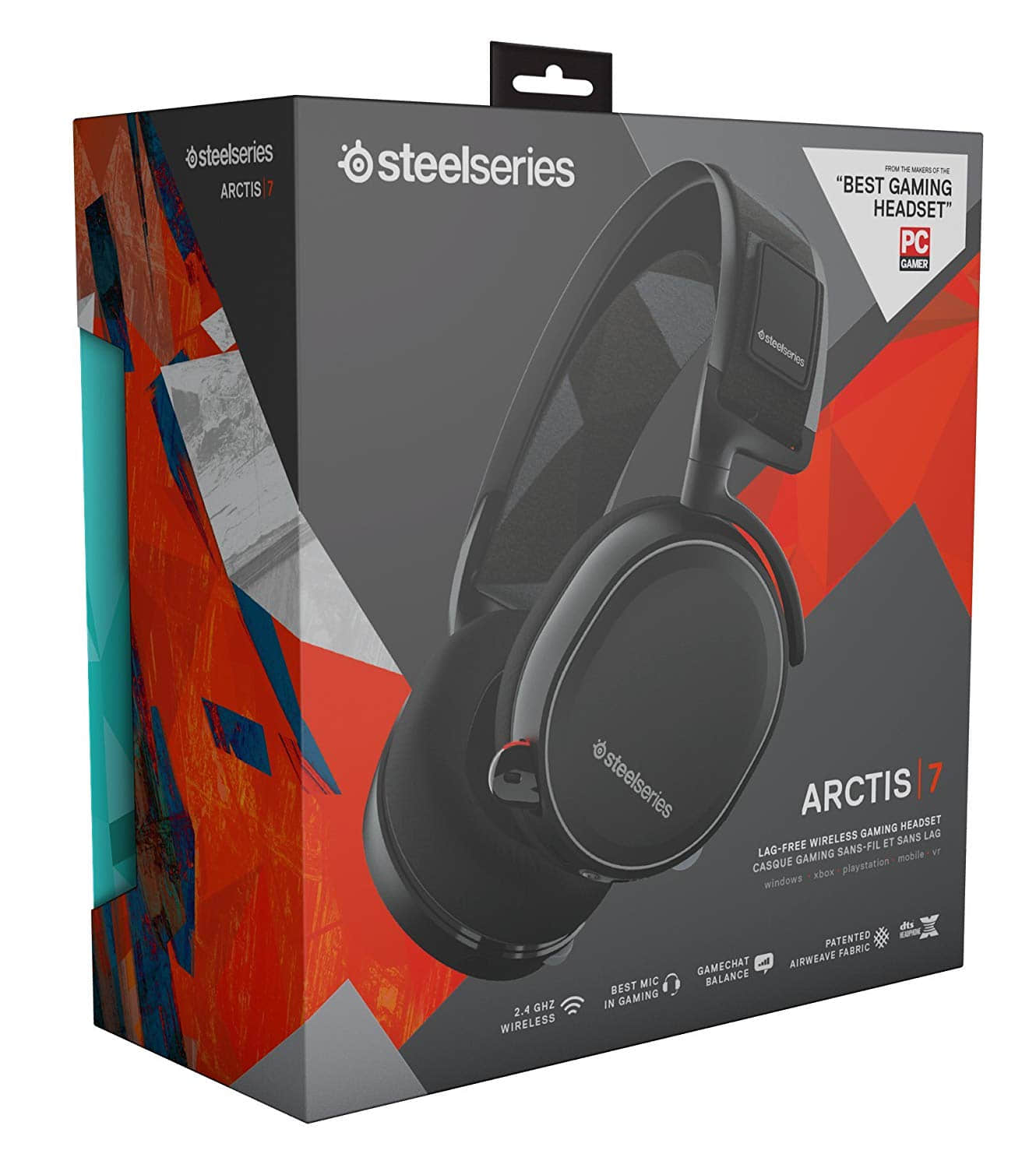 SteelSeries Arctis 7 Gaming Headset Wireless & Lag-Free
