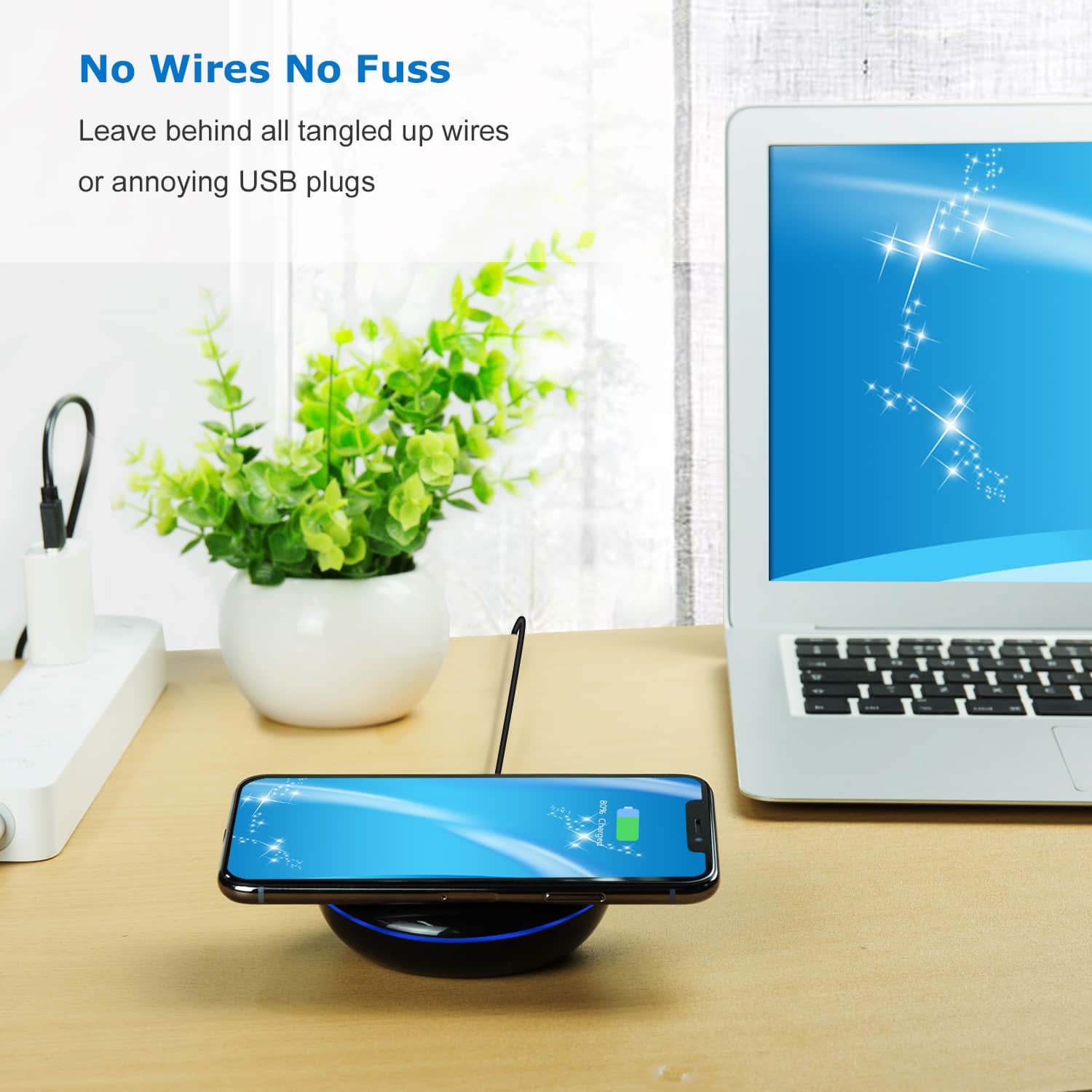 Wireless Charger for Samsung, Fast Wireless Charger,iPhone Wireless Charger,Wireless Charger for iPhone 8 plus,iPhone X,iPhone 8 and Samsung Galaxy S9,S8,S7,S5,S6