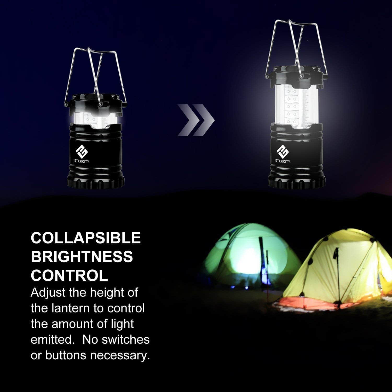 Etekcity Portable LED Camping Lantern Flashlights