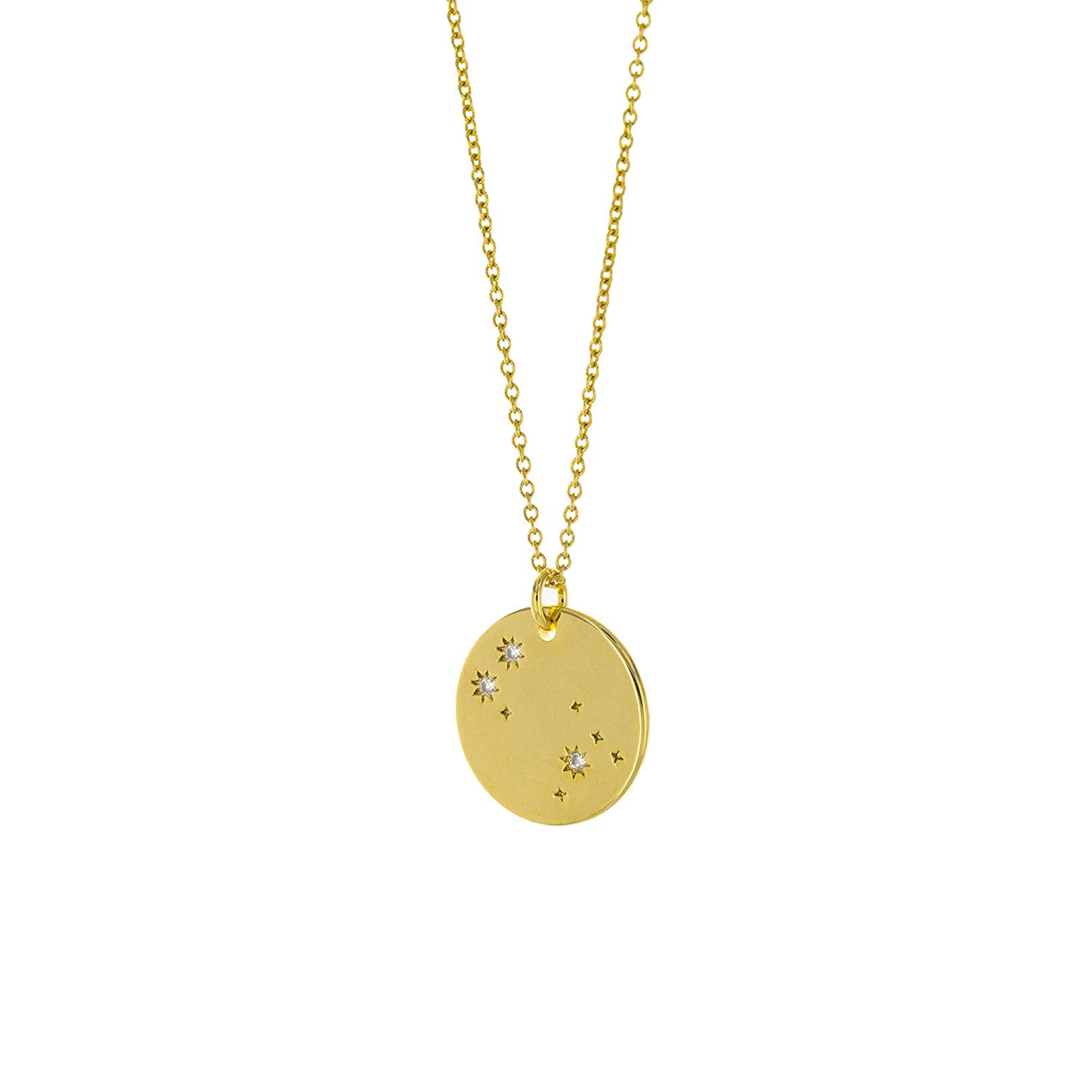14K Gold Plated Constellation Necklace Zodiac Necklace