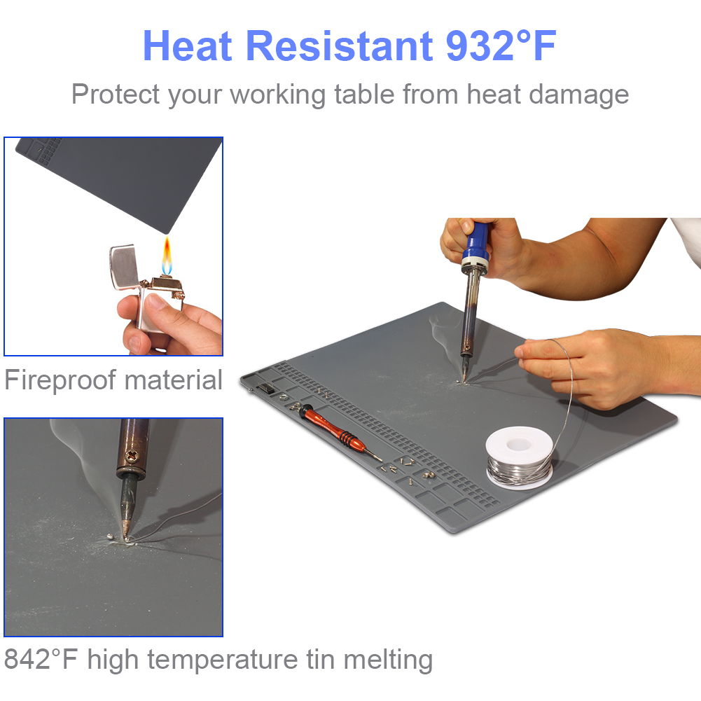 SEASWAL Heat Insulation Megnetic Soldering Mat