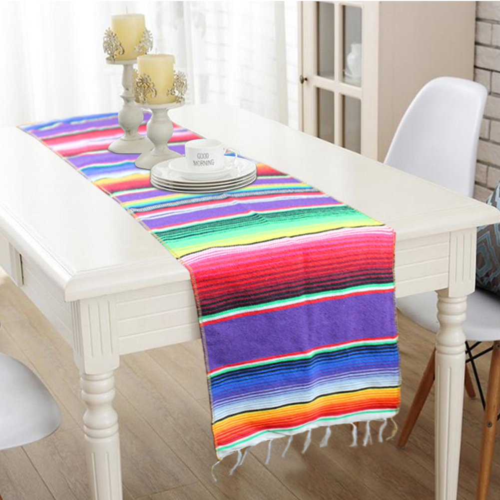 Mexican Serape Tablecloth for Party and Festival Decoration