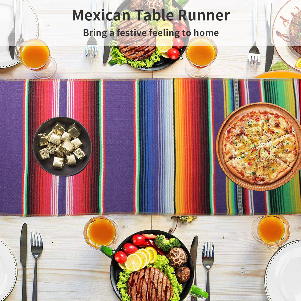 Mexican Serape Tablecloth for Party and Festival Decoration