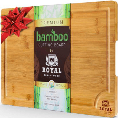 EXTRA LARGE Organic Bamboo Cutting Board
