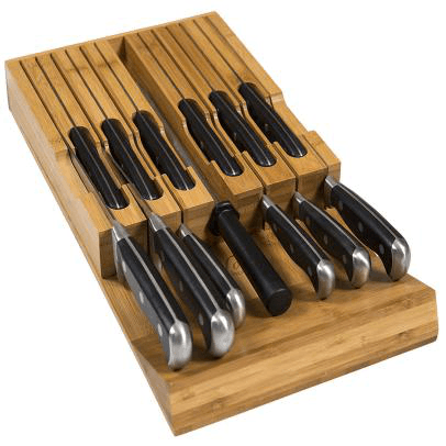 Noble home Bamboo Knife Block 