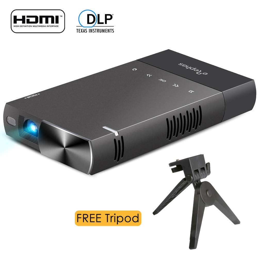 ELEPHAS S1 DLP Mini Portable Projector for iPhone