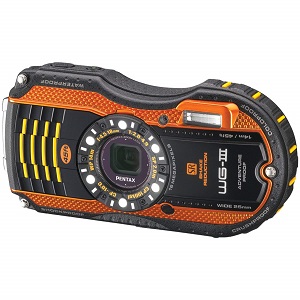 Pentax Optio WG-3 orange 16 MP Waterproof Digital Camera