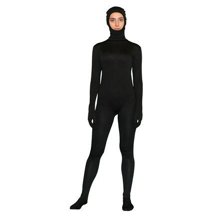 ADWLOO Stretchy Face Open Zentai Suit
